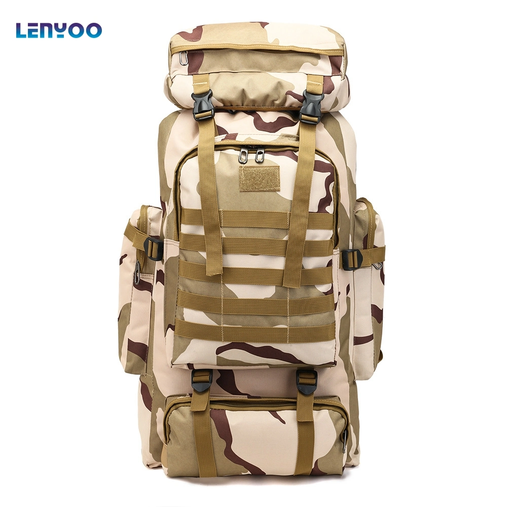 Camouflage Backpack Large Capacity Backpack Outdoor Backpack Travel Hiking Bag Cross-Country Backpack