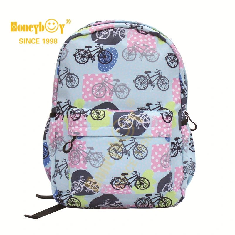 Multifunctional Factory Sale Waterproof Children Bicycle Pattern School Backpack