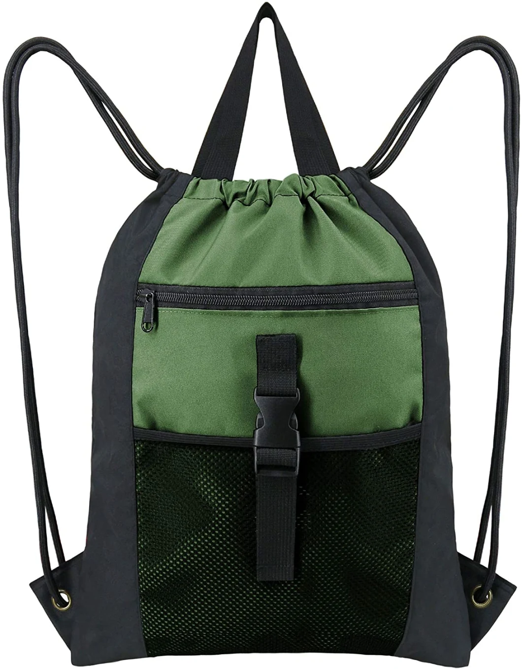 High Density Polyester Drawstring Sports Gym Backpack