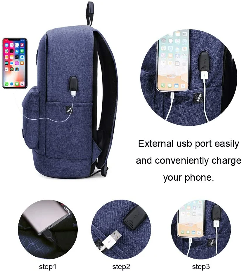 Laptop Backpack Small Fit 15.6in Notebook for Women Men College High School Bookbag Teen Boy Girl Casual Daypack Classical Work Backpack