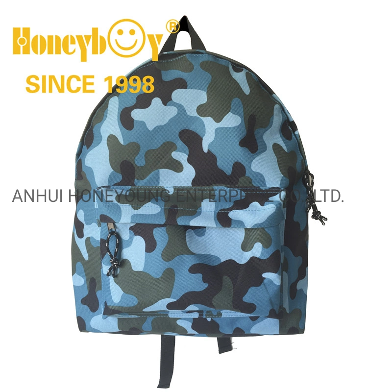 Custom Fashion Camouflage All Over Print School Student Camo Backpack