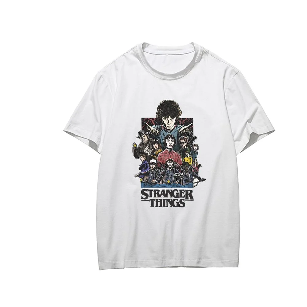 Stranger Thing Sublimation Printing Men High Quality Streetwear Style Casual T Shirt
