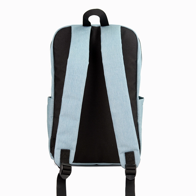 Private Label Unisex Big Bookbags Boy Custom Blue Solid Colour University School Backpacks for Men