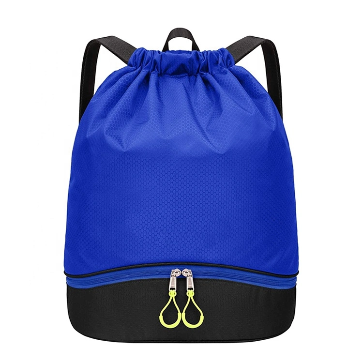 Factory Customized Waterproof Basketball Backpack Swim Fitness Sports Gym Sack Drawstring Bag