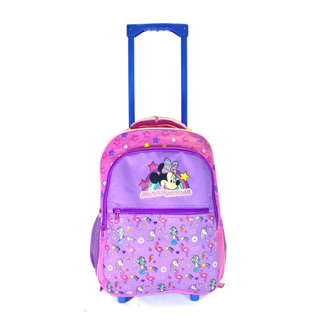 Cartoon Custom Travel School Children Student Trolley Bag Backpack