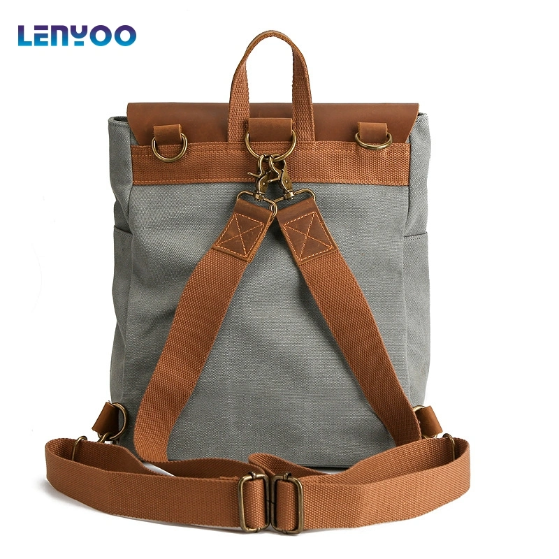 Vintage Leather Backpacks Custom Computer Backpacks Single-Shoulder Backpacks