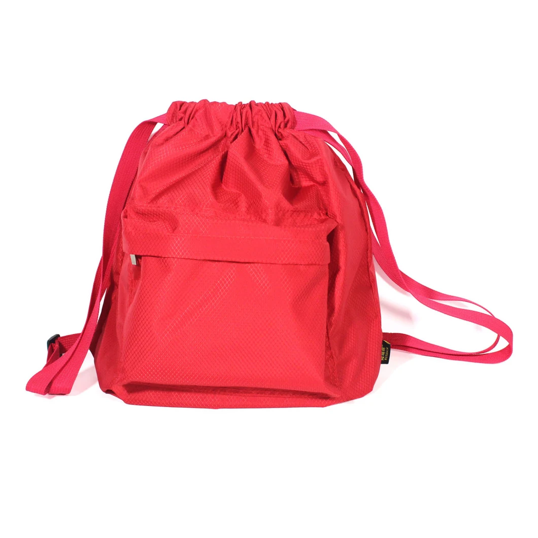 Easy Using Drawstring Backpack Adjustable Carrying Strap Children Kids Draw String Bag