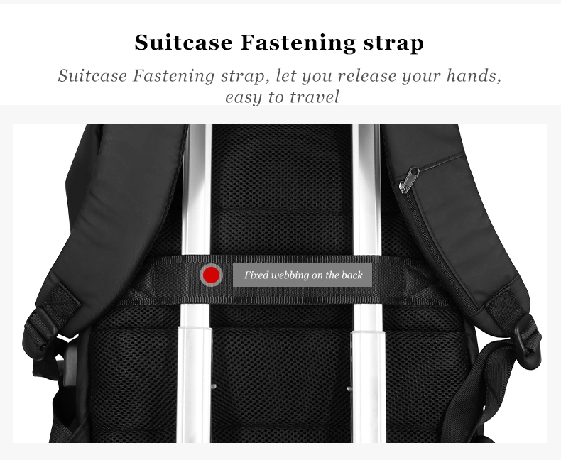 Stylish Waterproof Smart Backpack Smart Anti Theft Fingerprint Luggage Bag Small Lock Bag