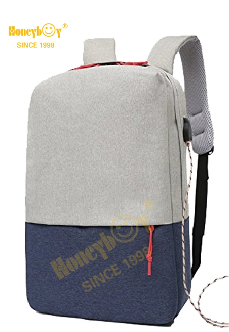 Custom Anti Theft USB Charging Port Bag School Laptop Backpacks for Men