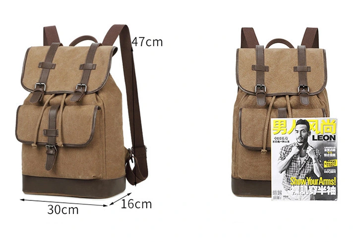 Luxury Quality Durable Duffle Backpacks Bag Large Capacity Laptop Canvas Backpack for Outside Travel Hiking SA44