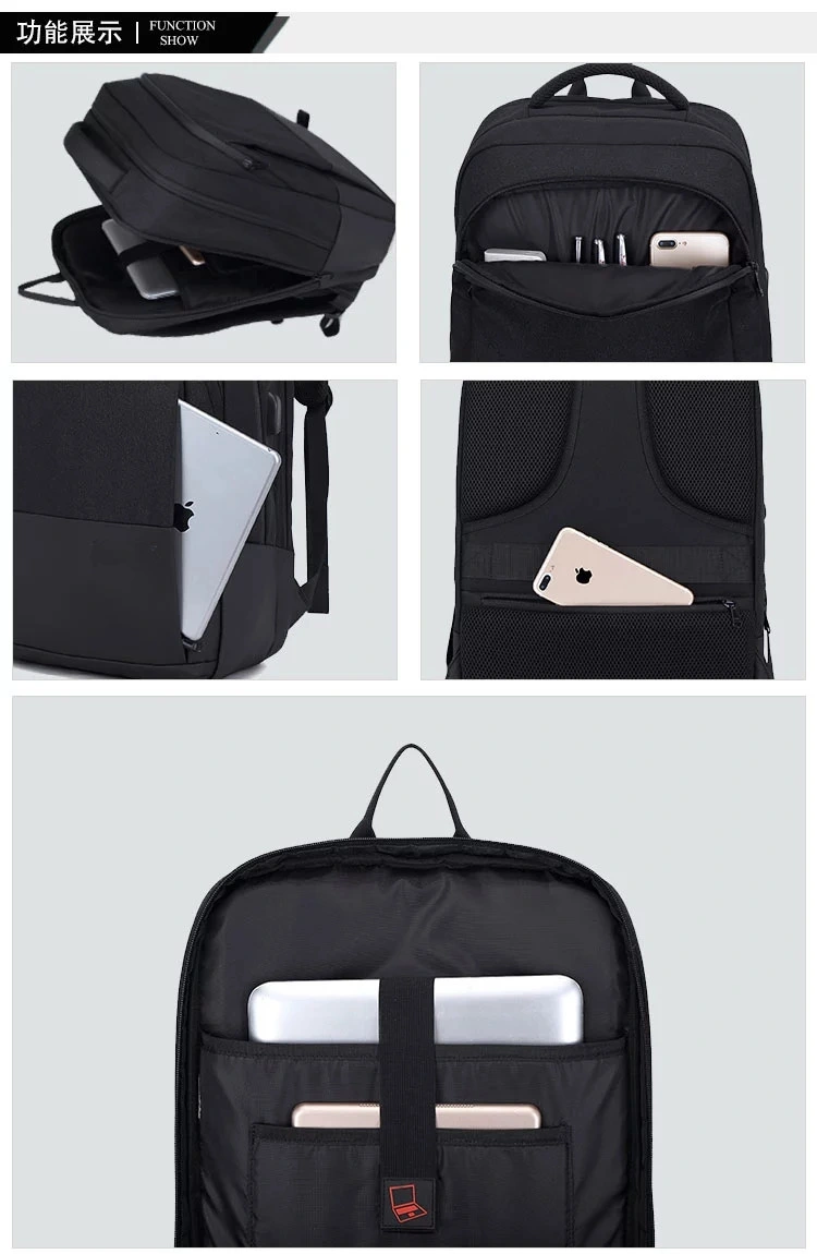 High Capacity Waterproof Laptop Backpack  Anti-Theft Backpack USB Charging Travel Backpack