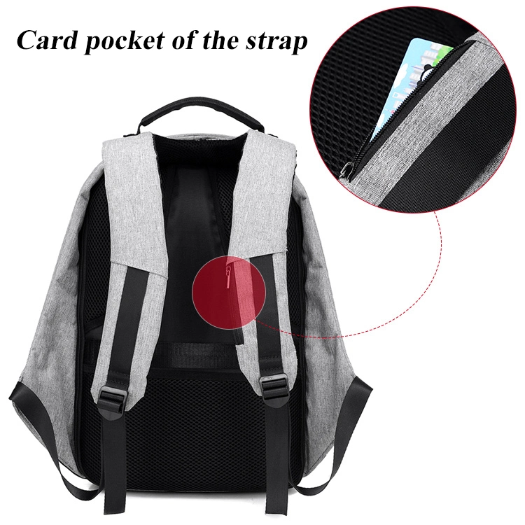 Waterproof Laptop Schoolbags USB Charger Backpack Bag with Reflective Stripe