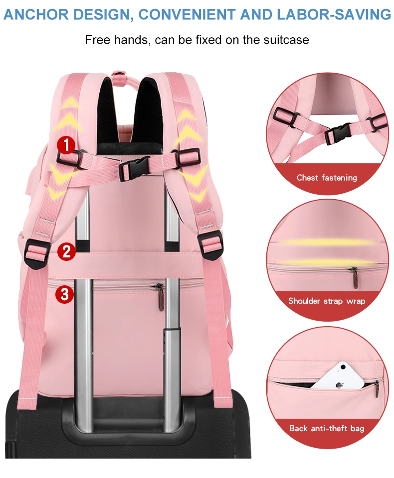 New Arrival Anti Theft Womens Business USB Charging Port Laptop Backpack