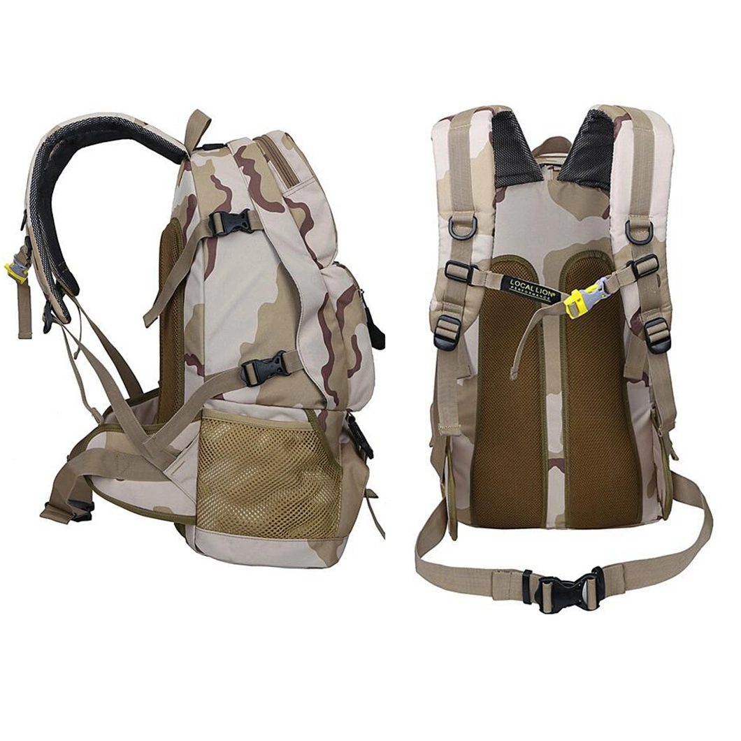 China Supplier Travel Sport Hunting Military Camo Backpack for Hiking