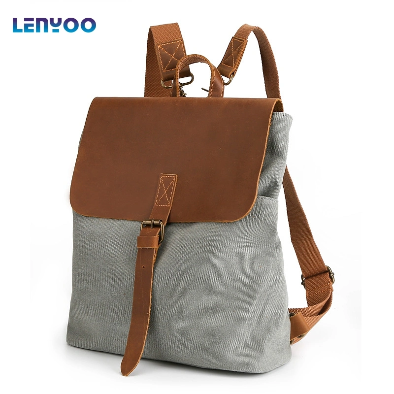 Vintage Leather Backpacks Custom Computer Backpacks Single-Shoulder Backpacks