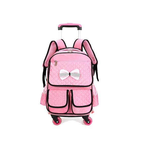 Nice Kids Cartoon Trolley Bag School Backpack for Girl Sh-15122195