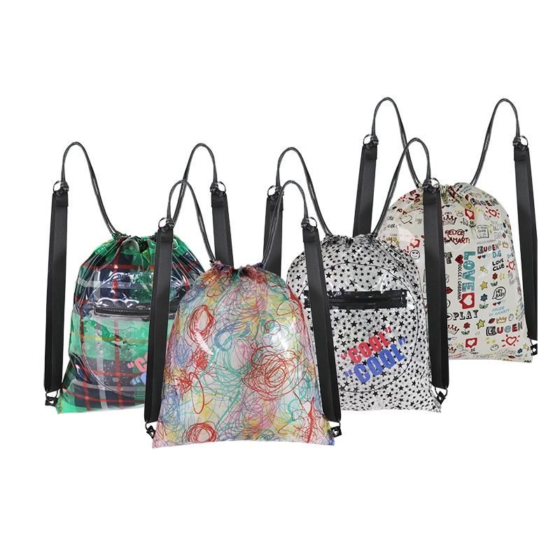 Custom Design Gym Yoga Sport Drawstring Bags Hiking Snack Backpack