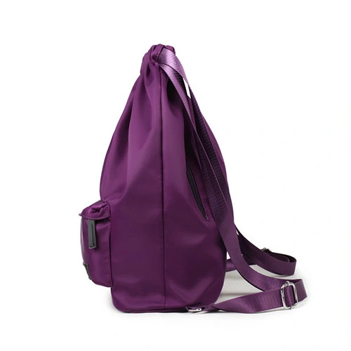 Custom Tote Foldable Backpack Sport Polyester Drawstring Bag