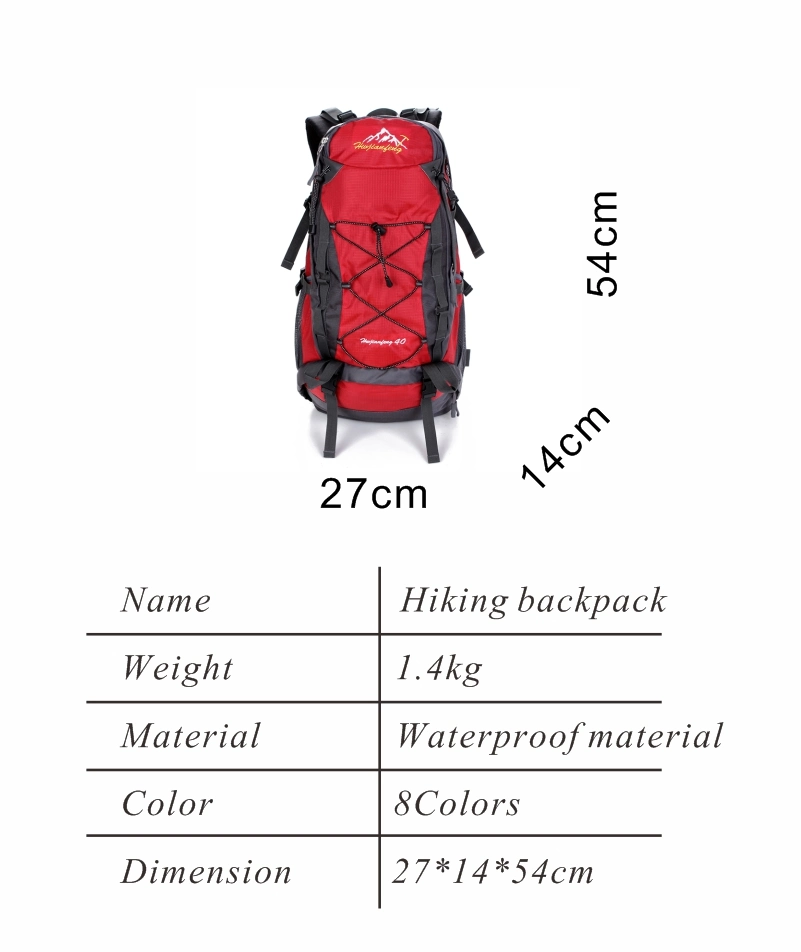 Made in China Wholesale New Products Fashion Trendy Lightweight Travel Outdoor Sport Camping Foldable Hiking Backpacks