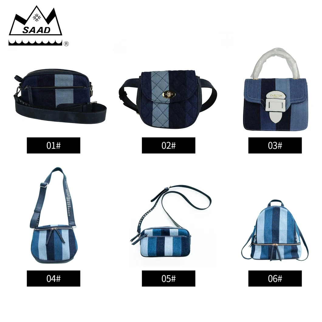 Designer Denim Strap Jeans Collection Fashion Samll Size Backpack Messenger Waist Handbag