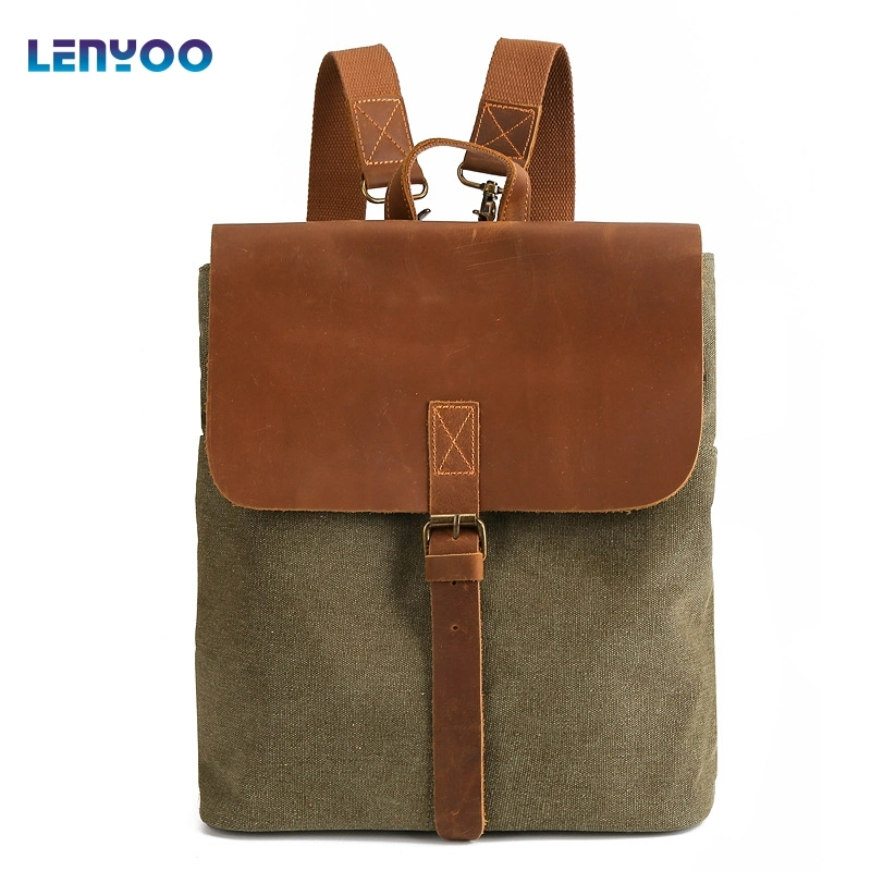 Vintage Leather Backpacks Custom Computer Backpacks Single-Shoulder Backpacks