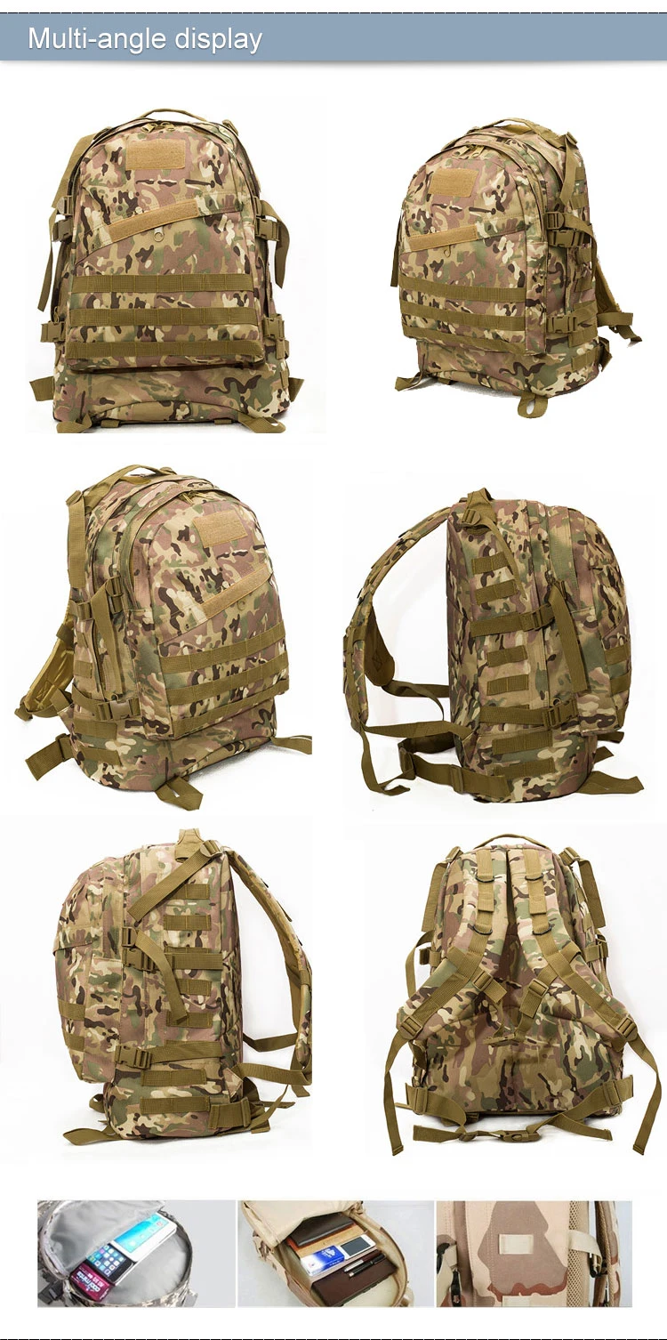 Digital 3D Military Tactical Assault Camping Haversack Camouflage Outdoor Climbing Backpack