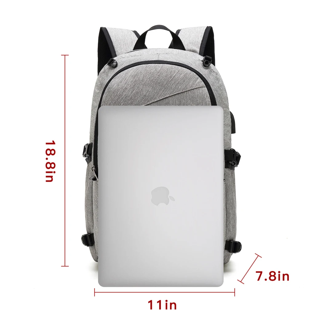 Trending 2020 Business Smart Backpack Rucksack Laptop Computer Bag with USB Charging and Headphone Port Soft Backpack in Stock