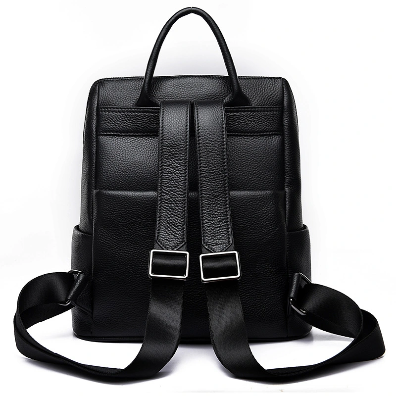 Korean Version of The Fashion Trend Soft Leather Daily Backpacks