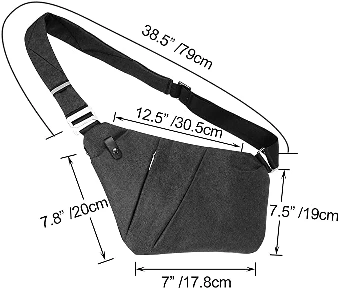 Anti-Theft Waterproof Shoulder Backpack Sling Chest Crossbody Bag