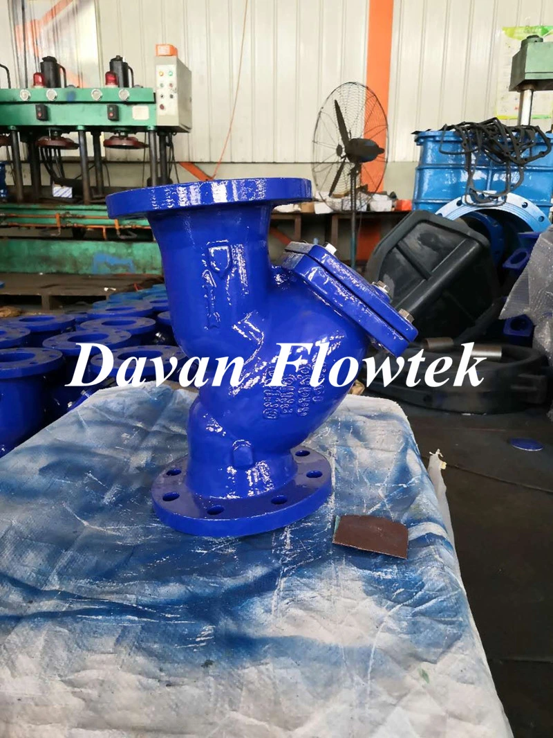DN50-600 Cast Ductile Iron Ggg40 Flanged End Water China Factory Pn10/Pn16 Water Y-Strainer