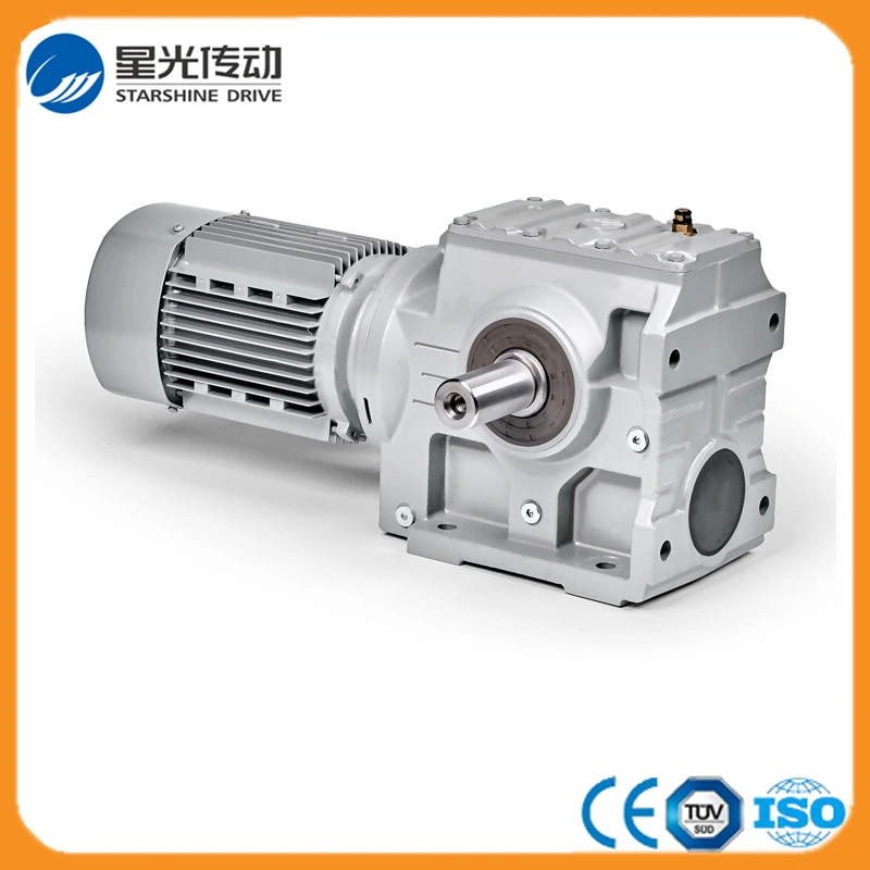 S Series Flange Mounted Helical Worm Gearmotor for Food Packing Machine