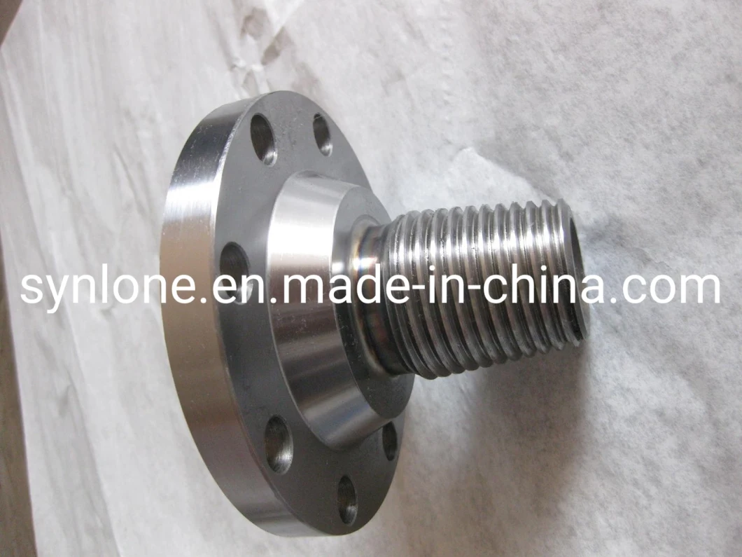 Customized CNC Machining Steel Flange Hub Insert Shaft