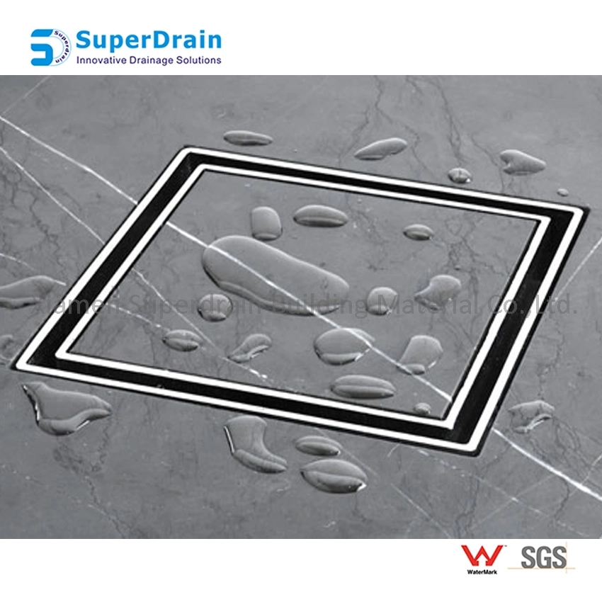 SUS Anti-Odor Brass Floor Drain Concealed Tile Insert Floor Drain