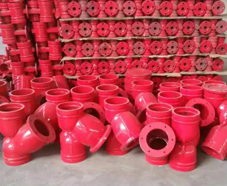 DIN Pn16 Ductile Iron Water Y Grooved Strainer Flanged Type