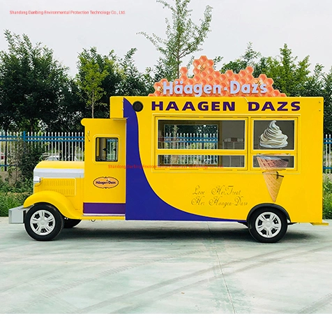 Mobile Street Coffee Hamburger Vending Food Trailer Truck