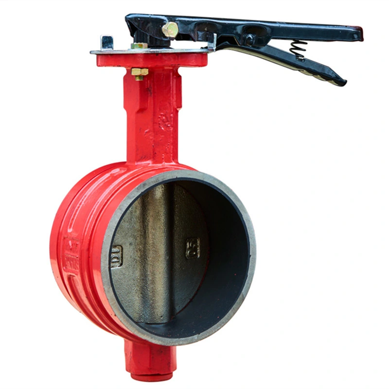 Quick Starting Dn100 Dn150 Flange Groove Wafer Butterfly Valve with Price