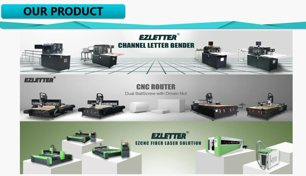 Ez Auto Tool Changer CNC Router for Making Signage with Camera (EZ MD-ATC)