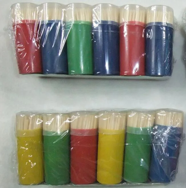 Hot Sales Indivodual Paper Wrap or Cello Wrap Bamboo Toothpick, Bulk Toothpick, Bottle Toothpick