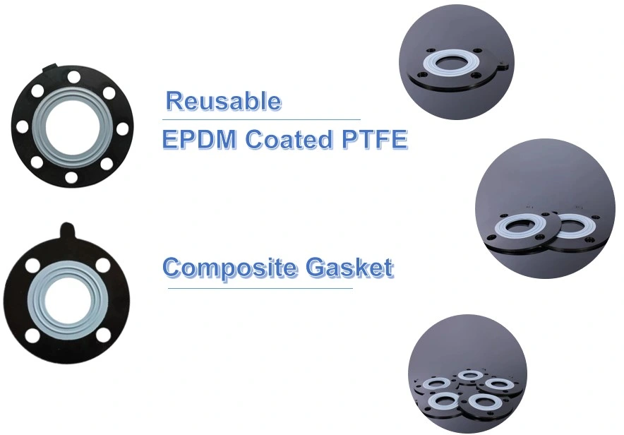 PTFE and EPDM Composite Flange Rubber Gasket