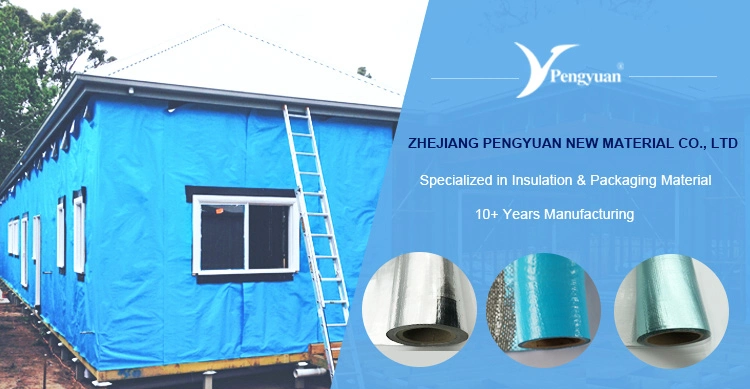 Reflective Foil Woven Fabric House Insulation House Wrap Wall Wrap