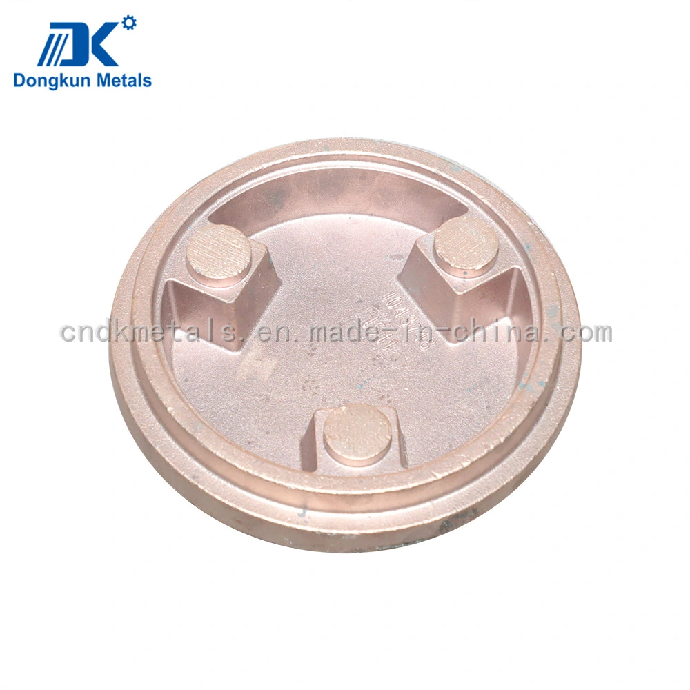 Customized Gravity Casting Copper Alloy Flange Plate for Machinery Parts