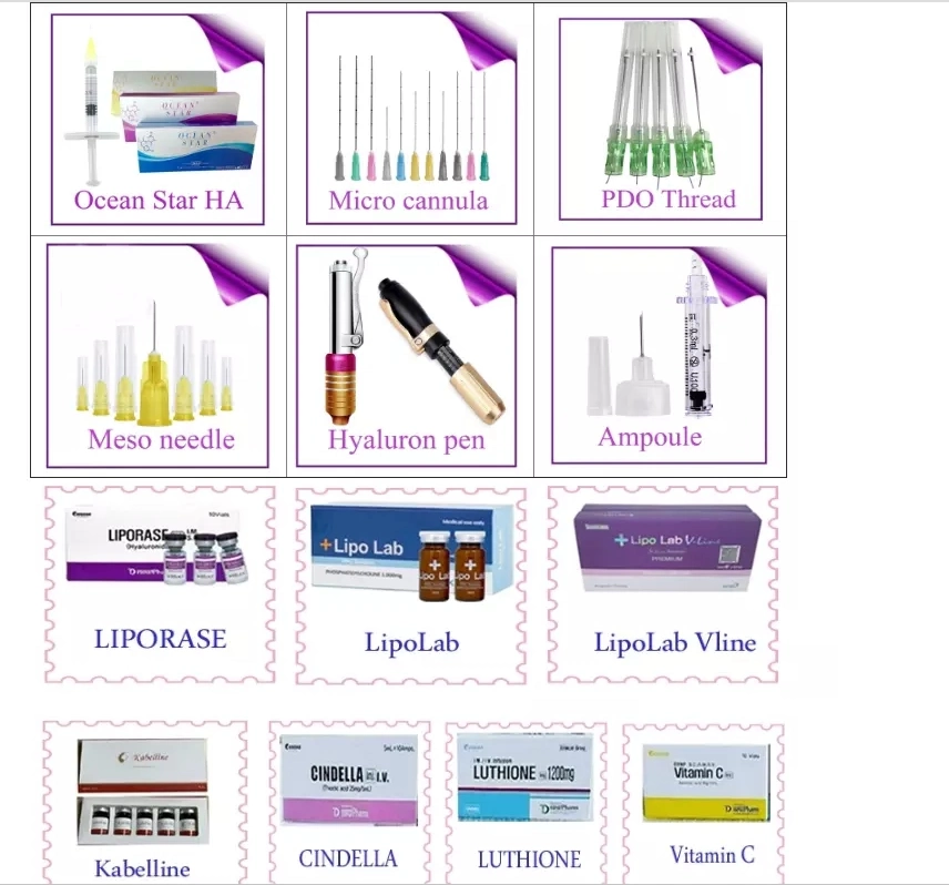 Beauty Product Face Dermal Filler Anti-Aging Filler Hyaluronic Acid Dermal Filler Injection Syringe