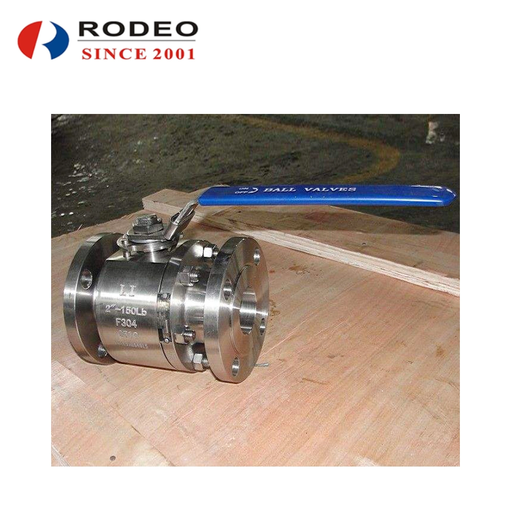 DN50-DN300 150#300# 2PC Forged Steel Floating Flange Ball Valve