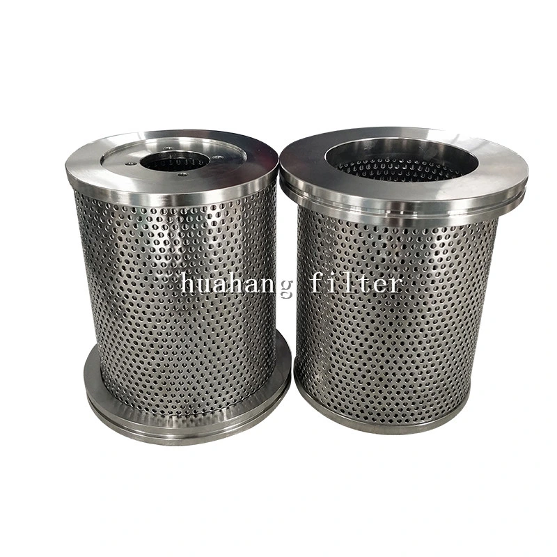 10 micron glass fiber hydraulic oil filter cartridge with flange