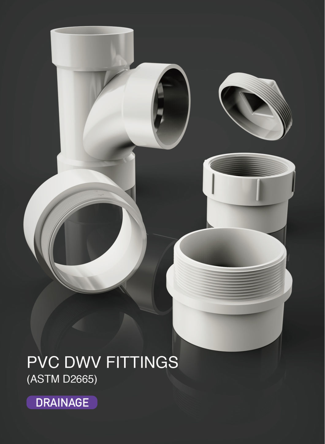 Era PVC NSF & Upc Certificate Dwv Fitting Toilet Flange for Drainage ASTM D2665