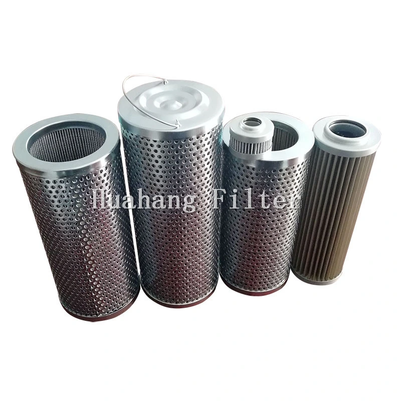 10 micron glass fiber hydraulic oil filter cartridge with flange