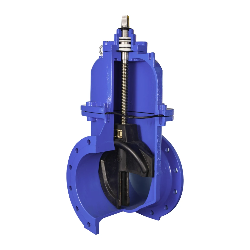 Non-Rising Resilient Seated Ductile Iron Flange Water Gate Valve F5