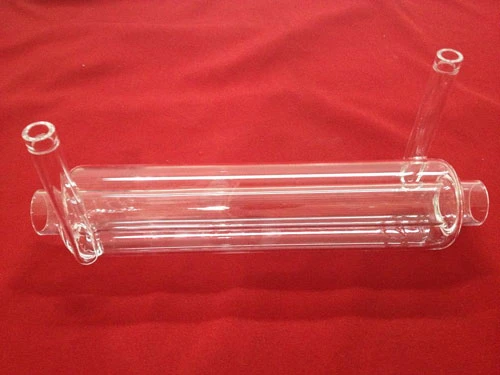 High Temperature Resistant Quartz Glass Tube with Flange