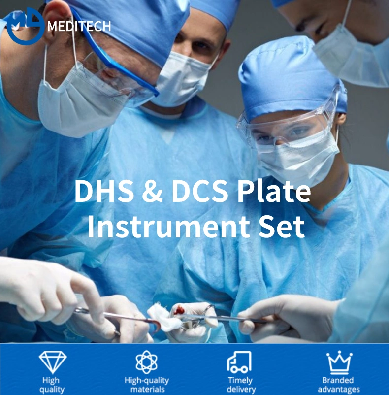Trauma Surgery Instrument Dhs&Dcs Trauma Plate Instrument Set Orthopedic Surgical Instrument