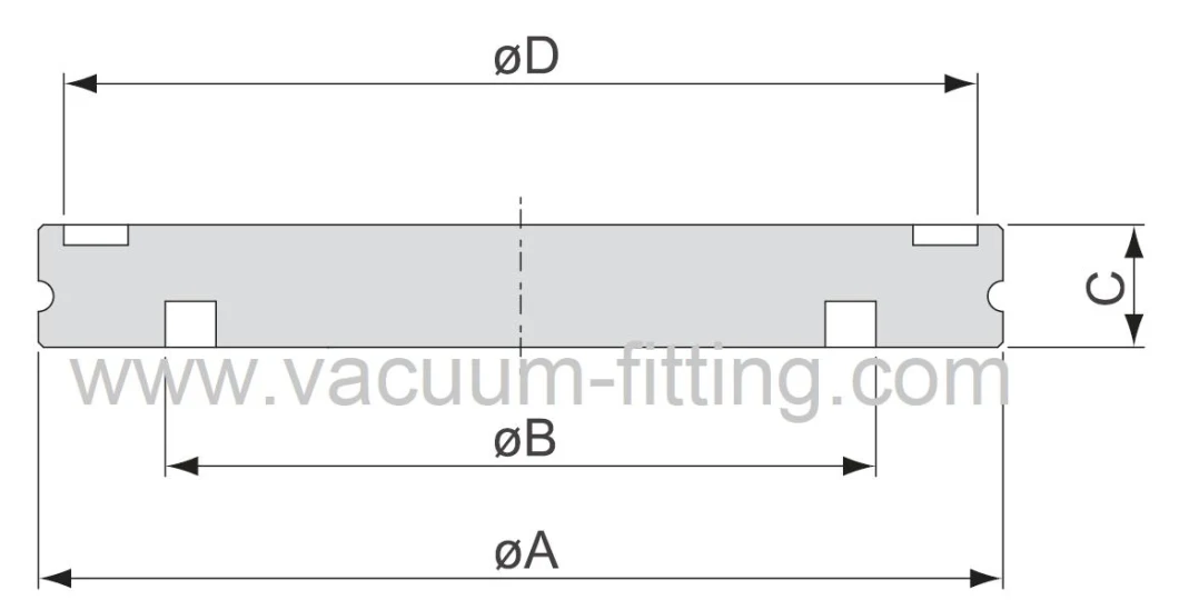 Vacuum Fittings ISO Blind Flange Blank